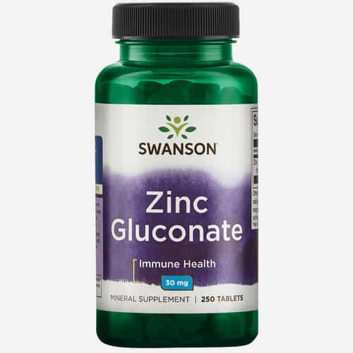 Swanson Zinc (Gluconate) 30mg - 250 tabs