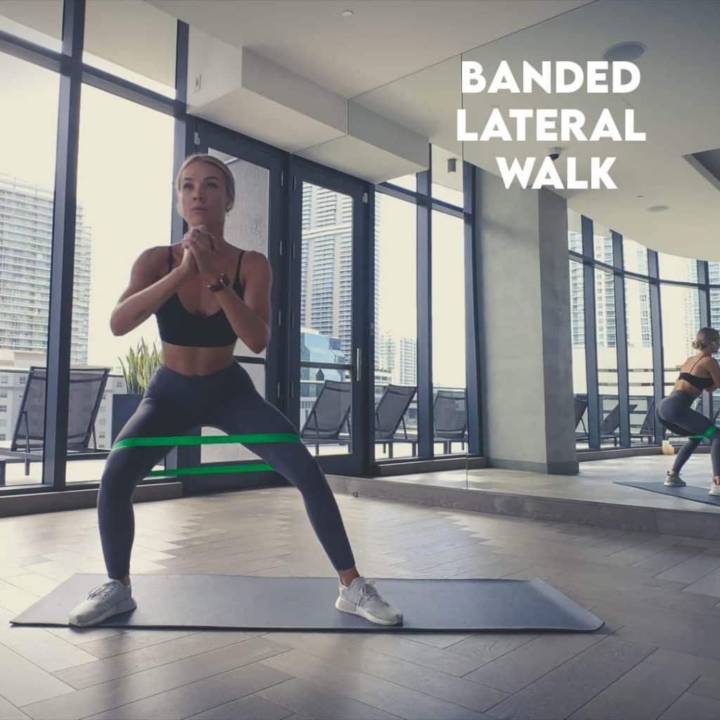 Banded lateral walk stap links