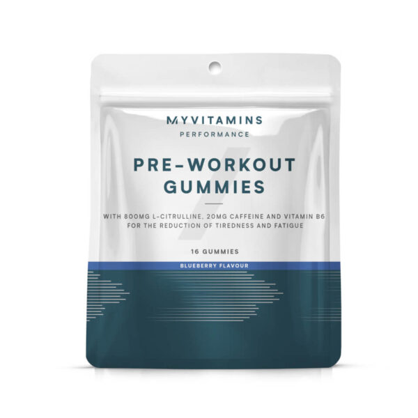 Pre-Workout Gummies - 4-16servings - New - Blueberry