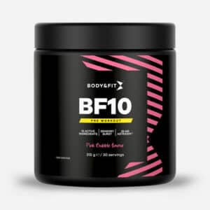 BF10 Pre-workout | Body & Fit | *Nieuw* Pink Bubble | 315 gram (30 doseringen)