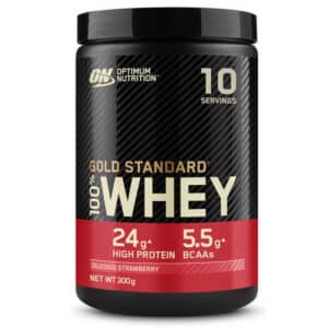 GOLD STANDARD 100% WHEY PROTEIN | Optimum Nutrition | Delicious Strawberry | 300 gram (10 shakes)