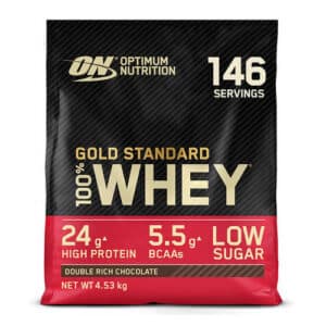 GOLD STANDARD 100% WHEY PROTEIN | Optimum Nutrition | Double Rich Chocolate | 146 Serving (4530 gram)