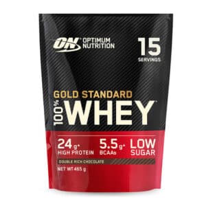 GOLD STANDARD 100% WHEY PROTEIN | Optimum Nutrition | Double Rich Chocolate | 465 gram (15 shakes)