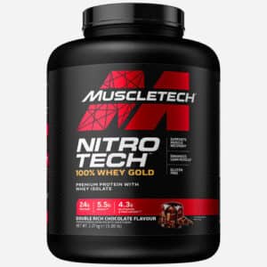 Nitro-Tech 100% Whey Gold | Muscletech | Double Rich Chocolate | 2,27 kg (71 shakes)