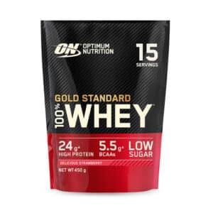GOLD STANDARD 100% WHEY PROTEIN | Optimum Nutrition | Delicious Strawberry | 15 Serving (465 gram)