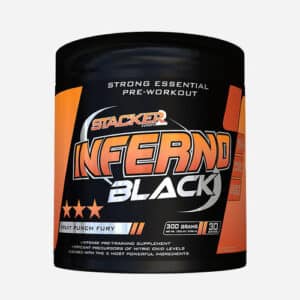 Inferno Black | Stacker 2 | Fruit Punch Fury | 300 gram (30 Servings)