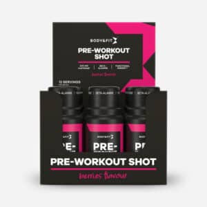 Preworkout Shot | Body & Fit | Berries | 720 ml (12 flessen)